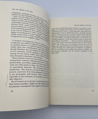 This Sex Which Is Not One by Luce Irigaray