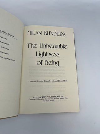 Unbearable Lightness of Being by Milan Kundera