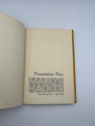 Presentation Piece by Marilyn Hacker