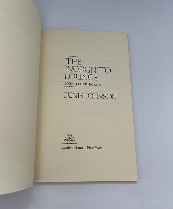 Incognito Lounge by Denis Johnson