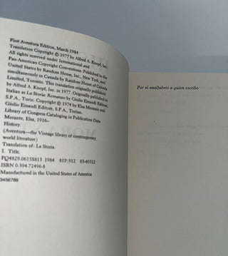 History by Elsa Morante