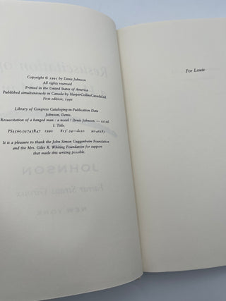 Resuscitation of a Hanged Man by Denis Johnson