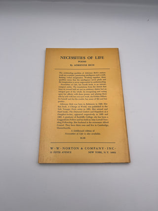 Necessities of Life by Adrienne Rich