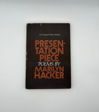 Presentation Piece by Marilyn Hacker