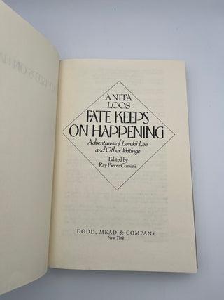 Fate Keeps on Happening by Anita Loos