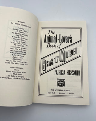 Beastly Murder by Patricia Highsmith