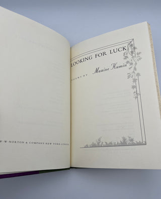 Looking for Luck by Maxine Kumin
