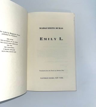 Emily L . by Marguerite Duras