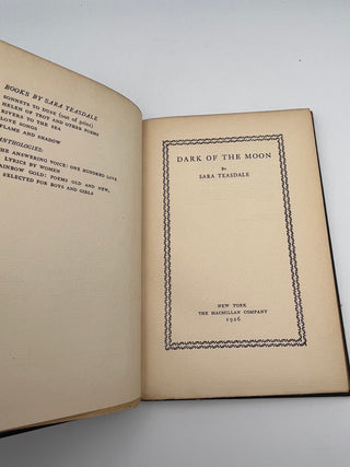 Dark of the Moon by Sara Teasdale