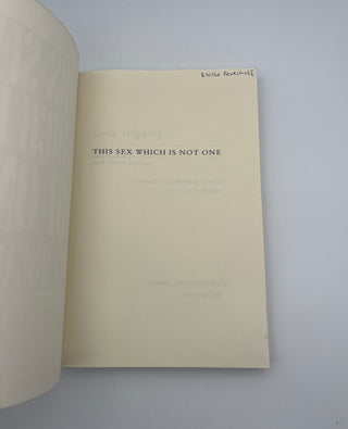 This Sex Which Is Not One by Luce Irigaray