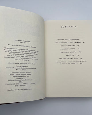 Memoirs of Hadrian by Marguerite Yourcenar