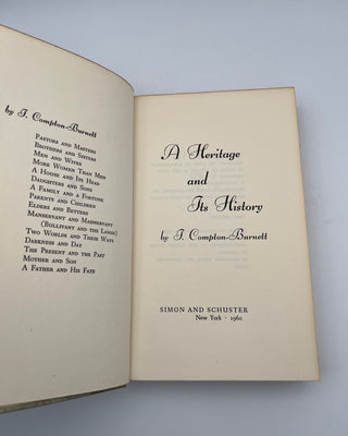 Heritage and Its History by I. Compton-Burnett