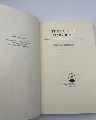 Fate of Mary Rose by Caroline Blackwood