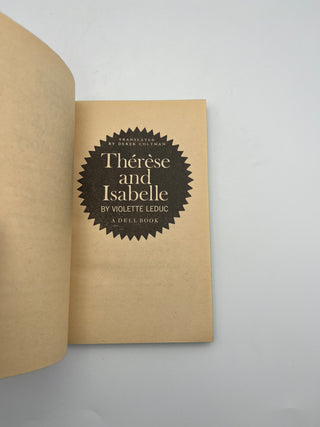 Therese and Isabelle by Violette Leduc