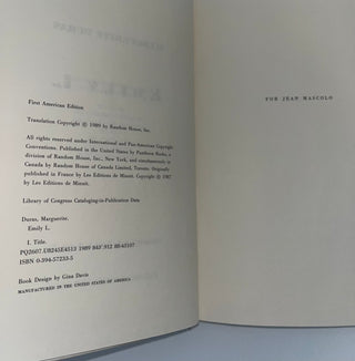 Emily L . by Marguerite Duras