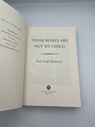 Those Bones Are Not My Child by Toni Cade Bambara