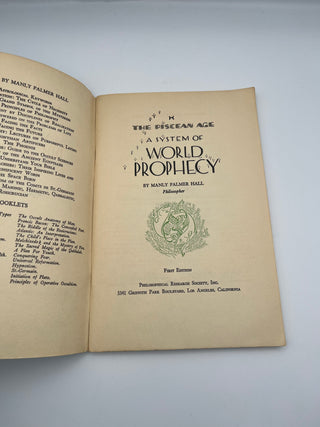 The Piscean Age: System of World Prophecy by Manly Palmer Hall