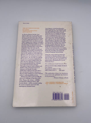 This Sex Which Is Not One by Luce Irigaray