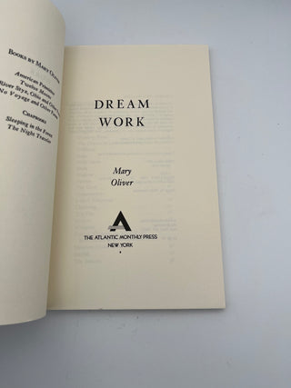 Dream Work by Mary Oliver