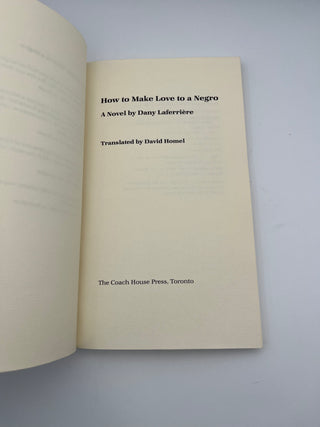 How to Make Love to a Negro by Dany Laferriere