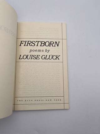 Firstborn by Louise Gluck