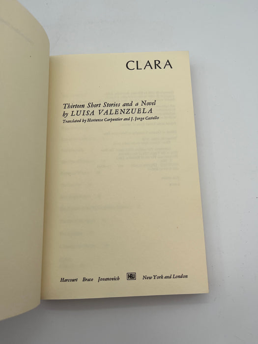 Clara by Luisa Valenzuela