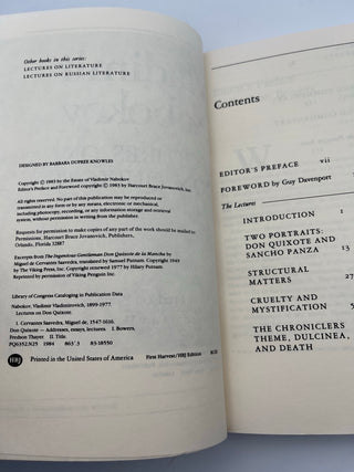 Lectures on Don Quixote