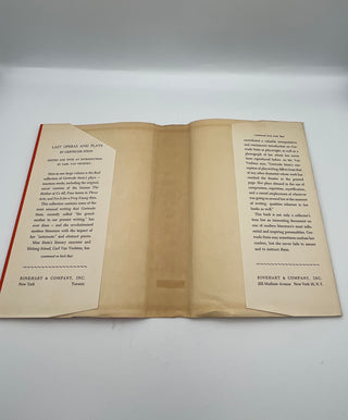 Last Operas and Plays by Gertrude Stein