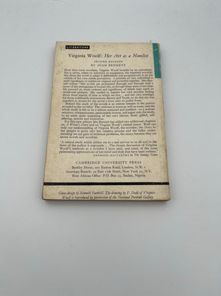 Virginia Woolf: Her Art as a Novelist