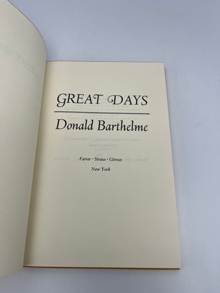 Great Days by Donald Barthelme