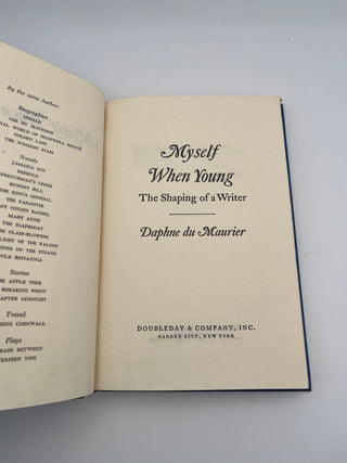 Myself When Young by Daphne du Maurier.