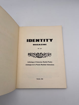 Identity Magazine: Anthology of Valencian Realist Poetry