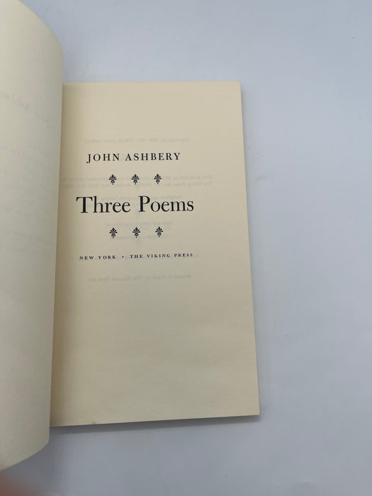 Three Poems by John Ashbery
