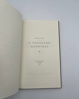 Thousand Mornings by Mary Oliver