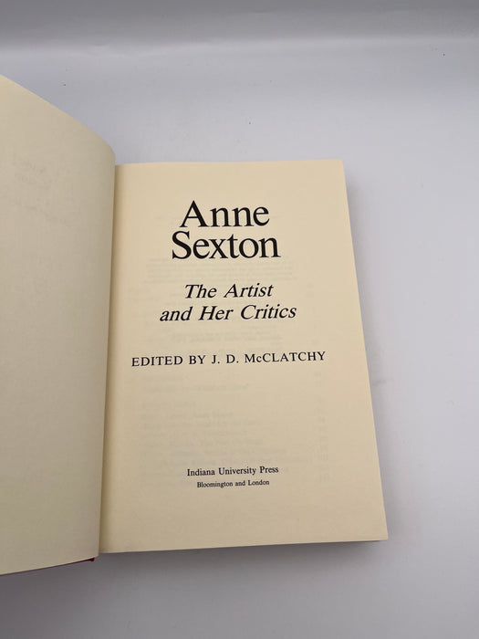 Anne Sexton: the Artist and her Critics