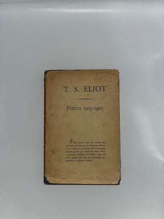 Poems 1909-1925 by T. S. Eliot