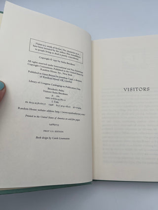 Visitors by Anita Brookner