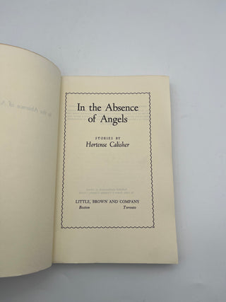 In the Absence of Angels by Hortense Calisher