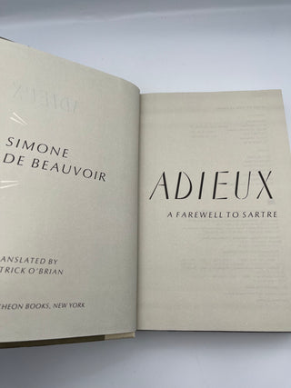 Adieux: A Farewell to Sartre by Simone De Beauvoir