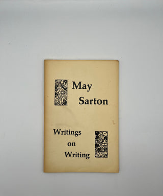 Writings on Writing by May Sarton