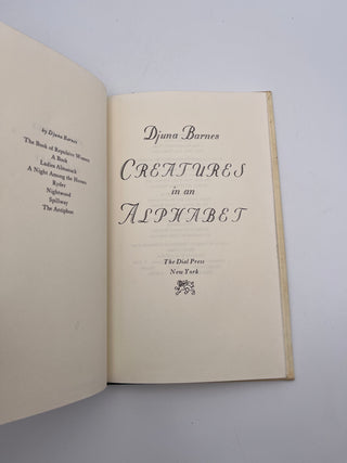 Creatures in an Alphabet by Djuna Barnes