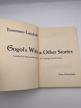 Gogol’s Wife by Tommaso Landolfi