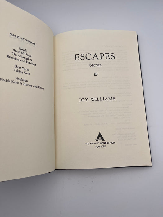 Escapes: Stories by Joy Williams