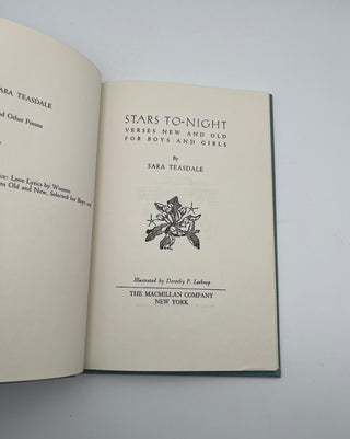 Stars To-Night by Sara Teasdale