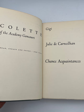 Gigi / Chance Acquaintances / Julie de Carneilhan by Colette