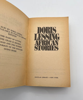 African Stories by Doris Lessing