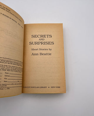 Secrets and Surprises by Ann Beattie