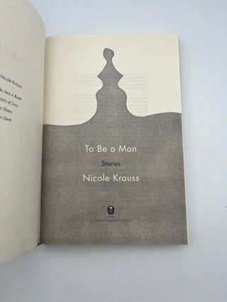 To Be a Man by Nicole Krauss