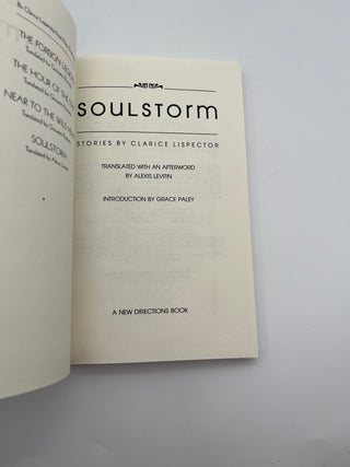 Soulstorm by Clarice Lispector