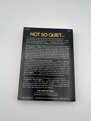 Not So Quiet by Helen Zenna Smith